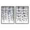 Stupell Industries Neutral Blue & Brown Falling Vines Black Framed Wall Art Set